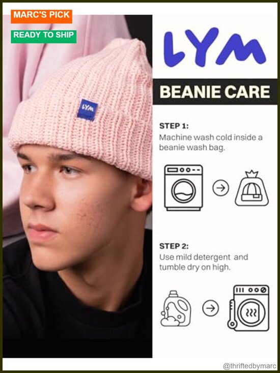 Soft Cotton Knit Beanie - Breathable Lightweight Unisex Hat main image 4